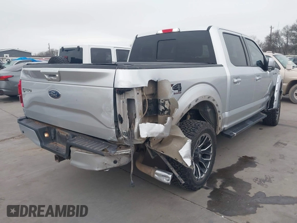 2017 Ford F-150 XL with VIN 1FTEW1EP8HFB61673, listed as a IAAI auction lot 41226988 with 123,969 mi miles and . Bid and sale history available at DreamBid. Image 4.