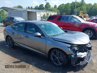 2024 Acura Integra w/A-Spec Package with VIN 19UDE4H37RA007500, listed as a IAAI auction lot 42640509 with 24,857 mi miles and . Bid and sale history available at DreamBid. Image 1.