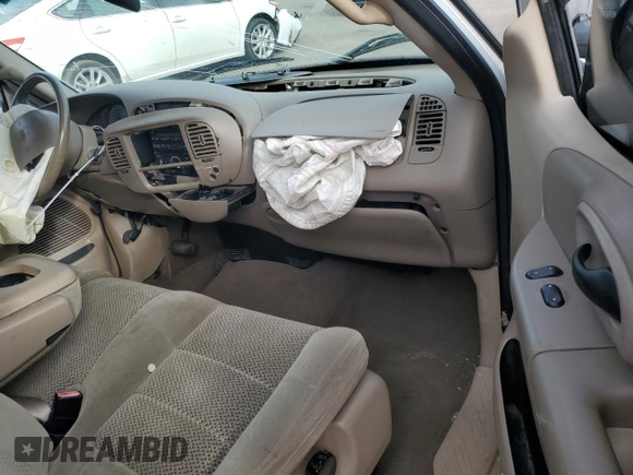 2001 Ford F-150 XL with VIN 1FTRX17L21NA52159, listed as a Copart auction lot 86756384 with Not provided miles and Salvage title. Bid and sale history available at DreamBid. Image 8.
