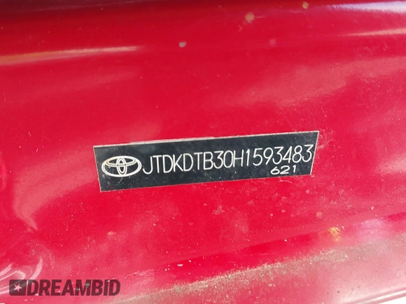 2017 Toyota Prius One z VIN JTDKDTB30H1593483, wystawiony jako IAAI lot #38991429 z przebiegiem 47 605 mil mil oraz . Historia ofert i sprzedaży dostępna na DreamBid. Obrazek 9.