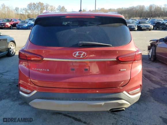 2019 Hyundai Santa Fe SE with VIN 5NMS2CAD1KH024624, listed as a Copart auction lot 81686034 with 191,458 mi miles and Non Repairable. Bid and sale history available at carsss.com. Image 6.