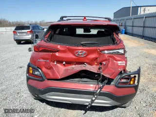 2021 Hyundai Kona Limited with VIN KM8K3CA54MU633381, listed as a Copart auction lot 46872695 with 0 mi miles and Salvage Title. Bid and sale history available at carsss.com. Image 6.