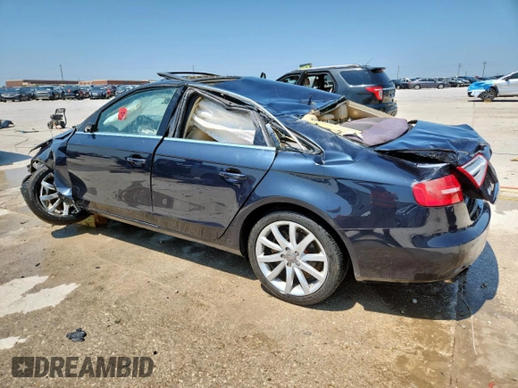 2013 Audi A4 Premium Plus с VIN WAUFFAFL4DN029264, выставлен на аукционе Copart как лот 59188885 с пробегом Не указан миль и Списание • Salvage title. История ставок и продаж доступна на DreamBid. Изображение 2.