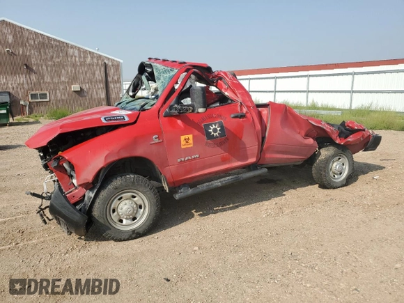 2022 Ram 2500 z VIN 3C6MR5AL8NG339404, wystawiony jako Copart lot #65540314 z przebiegiem Nie podano mil oraz Szkoda całkowita • Salvage title. Historia ofert i sprzedaży dostępna na DreamBid. Obrazek 1.