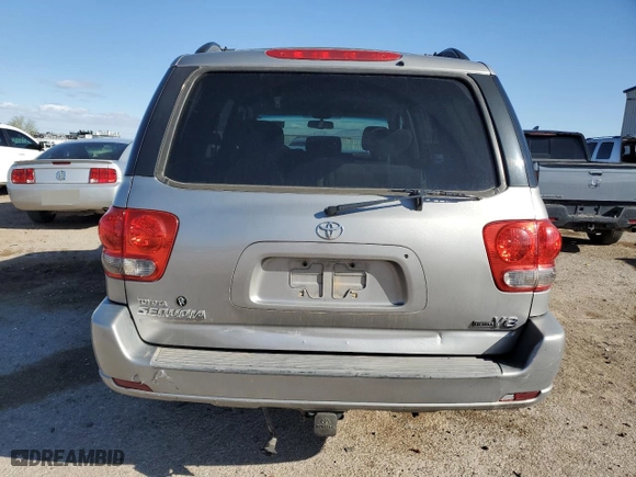 2006 Toyota Sequoia SR5 with VIN 5TDZT34A56S283438, listed as a Copart auction lot 47795345 with 294,912 mi miles and Salvage Title. Bid and sale history available at carsss.com. Image 6.