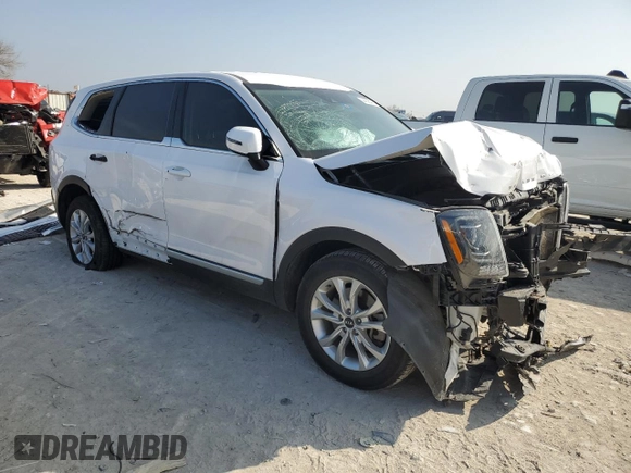 2021 Kia Telluride LX with VIN 5XYP24HC5MG166318, listed as a Copart auction lot 44256495 with 41,229 mi miles and Salvage title. Bid and sale history available at DreamBid. Image 4.