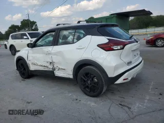 2023 Nissan Kicks SV with VIN 3N1CP5CV9PL567496, listed as a Copart auction lot 60511995 with 27,514 mi miles and Salvage title. Bid and sale history available at DreamBid. Image 2.