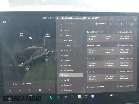 2023 Tesla Model Y Long Range z VIN 7SAYGAEE5PF603128, wystawiony jako IAAI lot #41328797 z przebiegiem 63 527 mil mil oraz . Historia ofert i sprzedaży dostępna na DreamBid. Obrazek 18.