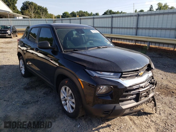 2021 Chevrolet TrailBlazer LS with VIN KL79MNSL6MB012886, listed as a Copart auction lot 57419662 with 43,235 mi miles. Bid and sale history available at carsss.com. Image 1.