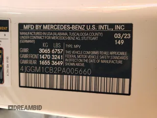 2023 Mercedes-Benz EQE 350 z VIN 4JGGM1CB2PA005660, wystawiony jako Copart lot #42655505 z przebiegiem 6 982 mil mil oraz Szkoda całkowita • Salvage title. Historia ofert i sprzedaży dostępna na DreamBid. Obrazek 14.