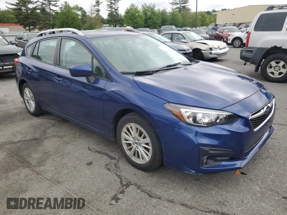 2018 Subaru Impreza Premium with VIN 4S3GTAD66J3722745, listed as a Copart auction lot 57894185 with 63,571 mi miles and Salvage title. Bid and sale history available at DreamBid. Image 4.