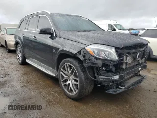 2017 Mercedes-Benz GLS with VIN 4JGDF7FE6HA747406, listed as a Copart auction lot 86595384 with 40,453 mi miles and Salvage Title. Bid and sale history available at carsss.com. Image 4.