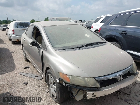 2006 Honda Civic LX with VIN 1HGFA16536L101302, listed as a IAAI auction lot 41981821 with Not provided miles and . Bid and sale history available at DreamBid. Image 1.