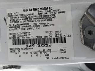 2019 Ford Fusion Hybrid SE with VIN 3FA6P0LUXKR272150, listed as a Copart auction lot 45297675 with 236,906 mi miles and Salvage Title. Bid and sale history available at carsss.com. Image 15.