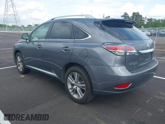 2015 Lexus RX 350 with VIN 2T2ZK1BA5FC160172, listed as a IAAI auction lot 42074483 with 190,642 mi miles and . Bid and sale history available at carsss.com. Image 3.
