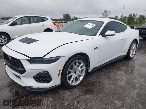 2024 Ford Mustang GT with VIN 1FA6P8CF2R5400362, listed as a IAAI auction lot 42424355 with 5,475 mi miles and . Bid and sale history available at DreamBid. Image 19.