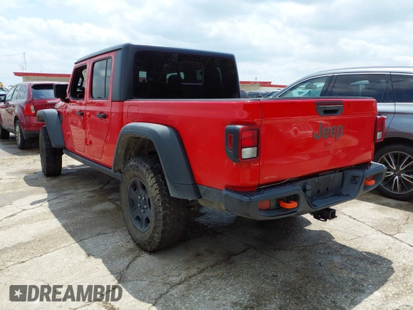 2021 Jeep Gladiator Mojave with VIN 1C6JJTEG6ML533927, listed as a IAAI auction lot 42056253 with 92,317 mi miles and . Bid and sale history available at DreamBid. Image 3.