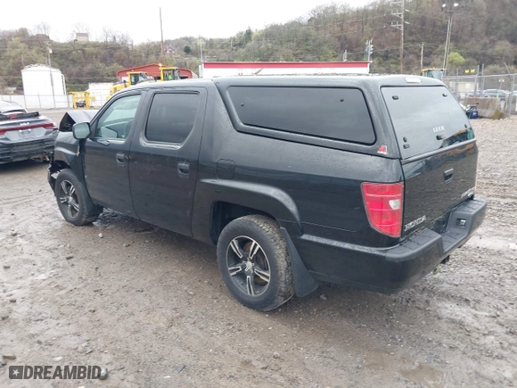 2011 Honda Ridgeline RT with VIN 5FPYK1F24BB010604, listed as a IAAI auction lot 41941553 with 37,814 mi miles. Bid and sale history available at carsss.com. Image 3.