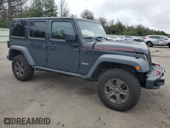 2017 Jeep Wrangler Unlimited Rubicon Recon with VIN 1C4HJWFG3HL729160, listed as a Copart auction lot 64184595 with 78,086 mi miles and Salvage title. Bid and sale history available at DreamBid. Image 4.