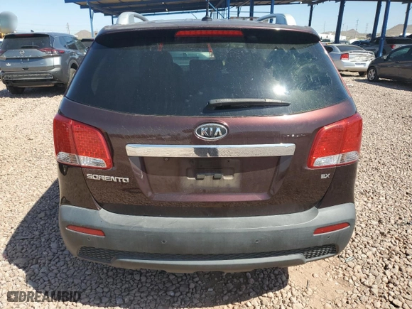 2013 Kia Sorento EX with VIN 5XYKU3A60DG322297, listed as a Copart auction lot 52653525 with 0 mi miles and Salvage Title. Bid and sale history available at carsss.com. Image 6.