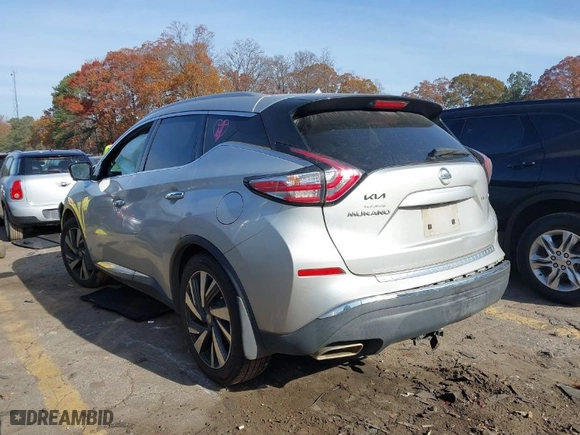 2015 Nissan Murano SL with VIN 5N1AZ2MG7FN237766, listed as a IAAI auction lot 40980798 with 151,699 mi miles. Bid and sale history available at carsss.com. Image 3.