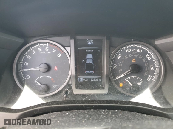 2017 Toyota Tacoma SR5 with VIN 3TMCZ5AN6HM045219, listed as a Copart auction lot 59973115 with 62,933 mi miles and Salvage title. Bid and sale history available at DreamBid. Image 9.