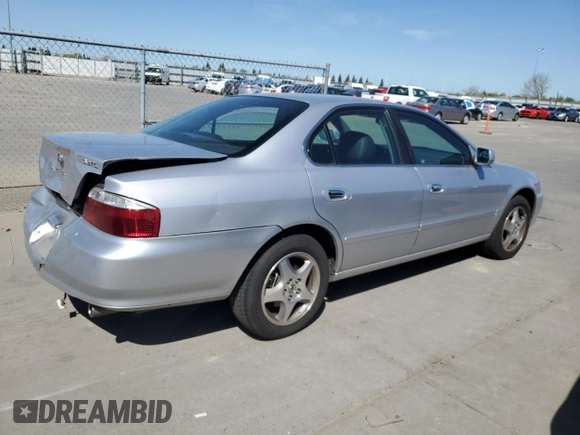 2002 Acura TL with VIN 19UUA56622A052123, listed as a Copart auction lot 51465725 with 66,587 mi miles and Salvage Title. Bid and sale history available at carsss.com. Image 3.