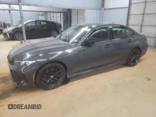 2024 BMW 3 Series M340i xDrive with VIN 3MW49FF07R8E07606, listed as a Copart auction lot 43649495 with 0 mi miles and Salvage Title. Bid and sale history available at carsss.com. Image 1.