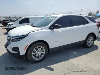 2024 Chevrolet Equinox LS with VIN 3GNAXHEG3RL283599, listed as a Copart auction lot 60571065 with 29,505 mi miles and Salvage title. Bid and sale history available at DreamBid. Image 1.