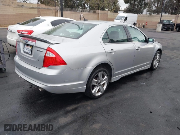 2010 Ford Fusion SPORT with VIN 3FAHP0KC2AR425989, listed as a IAAI auction lot 42041613 with 64,411 mi miles. Bid and sale history available at carsss.com. Image 4.