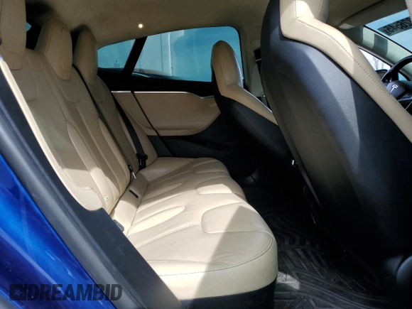 2015 Tesla Model S 85D with VIN 5YJSA1E27FF108017, listed as a Copart auction lot 45326545 with 119,065 mi miles and Salvage Title. Bid and sale history available at carsss.com. Image 10.