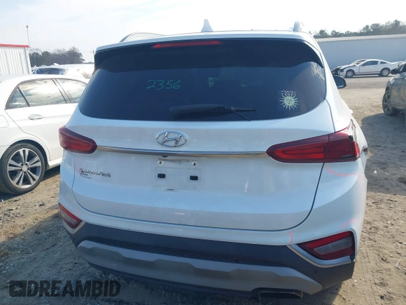 2019 Hyundai Santa Fe SEL with VIN 5NMS33AD3KH024170, listed as a IAAI auction lot 41675929 with 187,209 mi miles and . Bid and sale history available at DreamBid. Image 16.