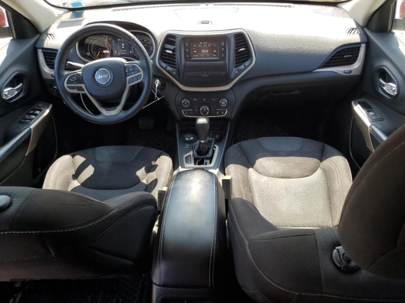 2017 Jeep Cherokee Latitude with VIN 1C4PJMCB8HW568554, listed as a Copart auction lot 54474185 with 102,846 mi miles and Salvage Title. Bid and sale history available at carsss.com. Image 8.