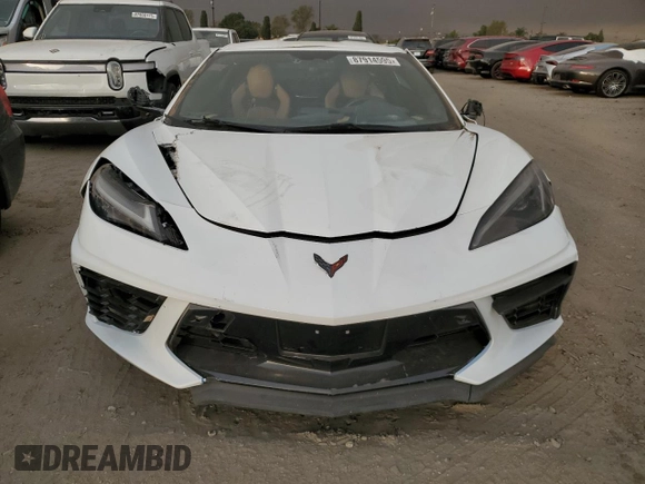 2020 Chevrolet Corvette 2LT with VIN 1G1Y72D45L5102384, listed as a Copart auction lot 87914595 with 43,153 mi miles and Salvage Title. Bid and sale history available at carsss.com. Image 5.