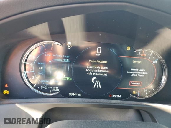 2017 Cadillac CT6 Premium Luxury AWD with VIN 1G6KH5R64HU182458, listed as a Copart auction lot 82795184 with 99,444 mi miles and Salvage title. Bid and sale history available at DreamBid. Image 9.