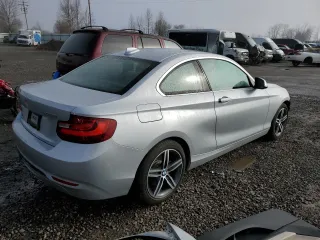 2017 BMW 2 Series 230i with VIN WBA2F9C34HV664704, listed as a Copart auction lot 45347985 with 46,097 mi miles and Salvage title. Bid and sale history available at DreamBid. Image 3.