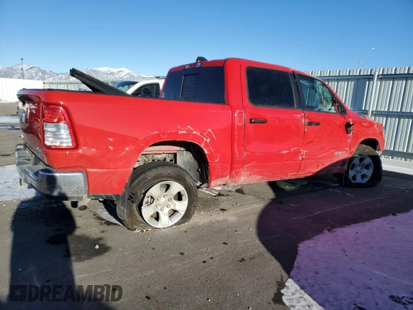 2024 Ram 1500 Big Horn with VIN 1C6RRFFG6RN131025, listed as a Copart auction lot 41797095 with 4,244 mi miles and Clean title. Bid and sale history available at DreamBid. Image 3.