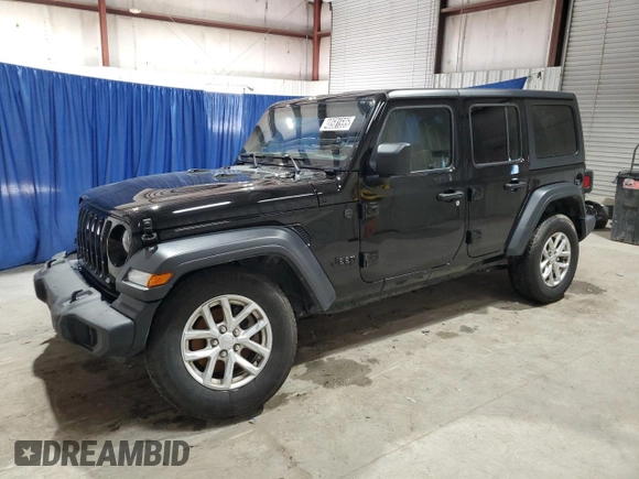 2023 Jeep Wrangler Sport S with VIN 1C4HJXDN6PW702300, listed as a Copart auction lot 48581595 with 41,857 mi miles and Clean Title. Bid and sale history available at DreamBid. Image 1.