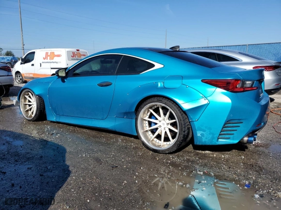 2016 Lexus RC 200t with VIN JTHHA5BCXG5003021, listed as a Copart auction lot 86369494 with 61,614 mi miles and Clean Title. Bid and sale history available at carsss.com. Image 2.