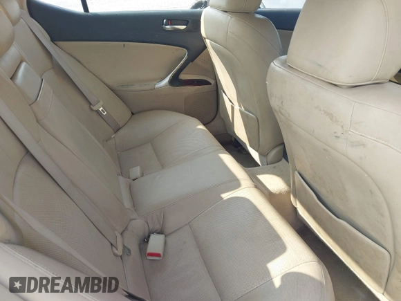 2006 Lexus IS 250 with VIN JTHCK262765006819, listed as a IAAI auction lot 42408122 with 174,234 mi miles and . Bid and sale history available at DreamBid. Image 8.
