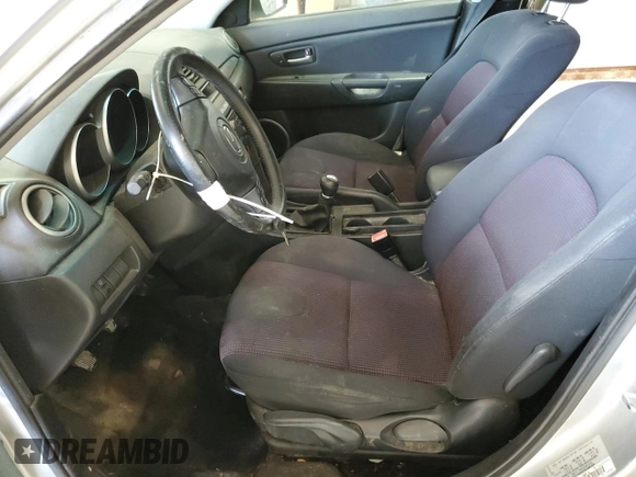 2005 Mazda 3 s with VIN JM1BK143951306838, listed as a Copart auction lot 52993885 with 202,423 mi miles and Salvage Title. Bid and sale history available at carsss.com. Image 7.
