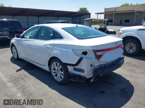 2013 Hyundai Azera with VIN KMHFG4JG5DA267347, listed as a IAAI auction lot 42580501 with 111,975 mi miles and . Bid and sale history available at DreamBid. Image 3.