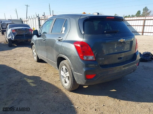 2020 Chevrolet Trax LS with VIN 3GNCJKSB9LL202855, listed as a IAAI auction lot 41554686 with 88,854 mi miles. Bid and sale history available at carsss.com. Image 3.