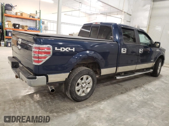 2013 Ford F-150 XL with VIN 1FTFW1ET7DKG50729, listed as a Copart auction lot 80607584 with 130,845 mi miles and Salvage Title. Bid and sale history available at carsss.com. Image 3.