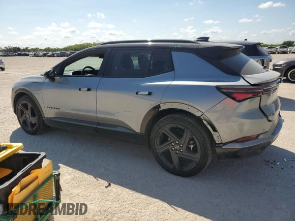 2024 Chevrolet Equinox EV RS z VIN 3GN7DNRP2RS237974, wystawiony jako Copart lot #71756094 z przebiegiem 2024 mil mil oraz Szkody całkowita. Historia ofert i sprzedaży dostępna na DreamBid. Obrazek 2.
