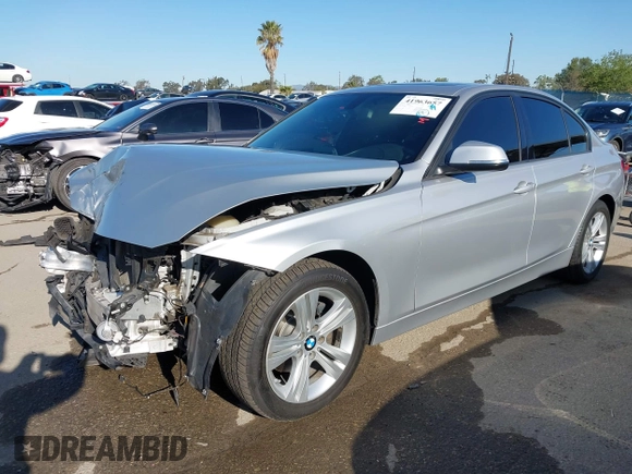 2016 BMW 3 Series 328i with VIN WBA8E9G51GNT43467, listed as a IAAI auction lot 41963657 with 89,387 mi miles. Bid and sale history available at carsss.com. Image 2.