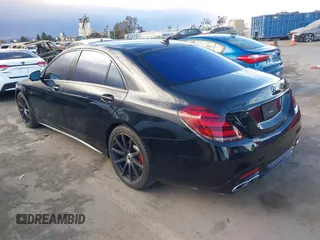 2018 Mercedes-Benz S 63 AMG with VIN WDDUG8JB9JA357139, listed as a IAAI auction lot 41265507 with 41,224 mi miles and . Bid and sale history available at DreamBid. Image 3.