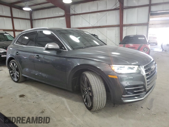 2018 Audi SQ5 Prestige with VIN WA1C4AFY6J2126545, listed as a Copart auction lot 62265185 with 78,396 mi miles and Salvage title. Bid and sale history available at DreamBid. Image 4.