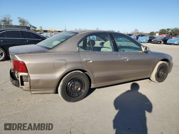 2002 Mitsubishi Galant ES z VIN 4A3AA46G62E159170, wystawiony jako Copart lot #87966255 z przebiegiem 91 334 mil mil oraz Szkoda całkowita • Salvage title. Historia ofert i sprzedaży dostępna na DreamBid. Obrazek 3.