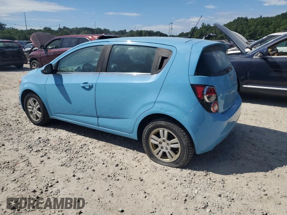 2014 Chevrolet Sonic LT with VIN 1G1JC6SBXE4155113, listed as a Copart auction lot 60866464 with 99,695 mi miles and Salvage Title. Bid and sale history available at carsss.com. Image 2.